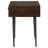 Gibson Coffee Brown 1-Drawer Rectangular Side Table