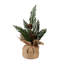 Mini-table décorative en forme de mini sac en toile de jute, ensemble de 3