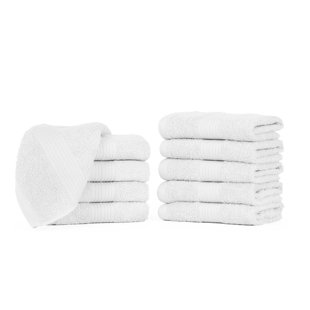 Tens Towels Bathroom Towels, Set of 8, 650 GSM Heavy Weight, 100