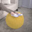 Pouf rond en coton Bordeaux-106806384-115747808
