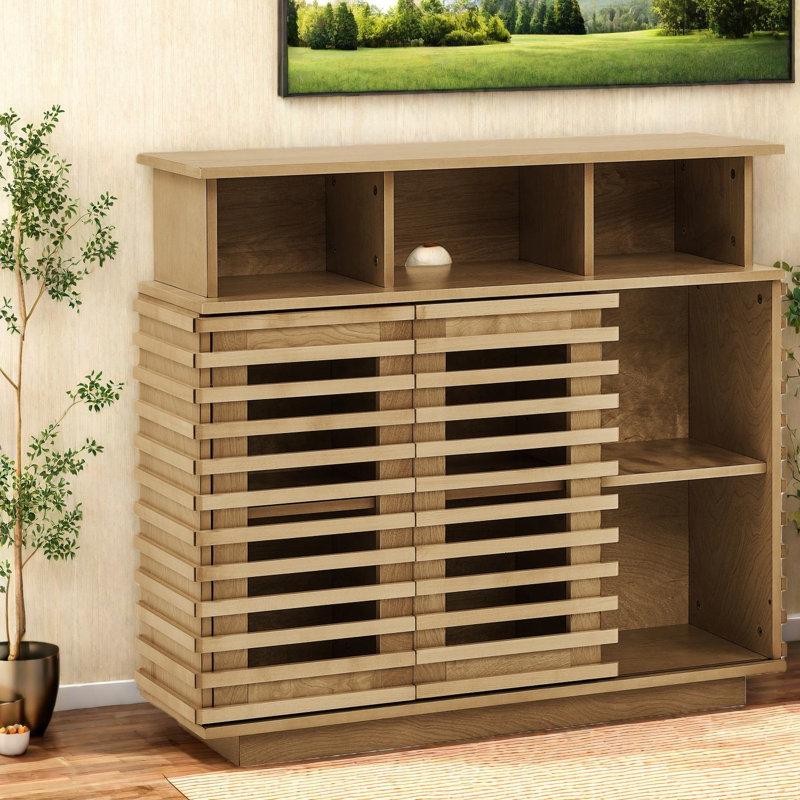 Buffets et buffets de rangement, armoire de ferme en bois aggloméré de 36,8 pouces pour la cuisine