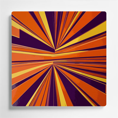 Hard Edge 58 Orange Metal Wall Art