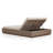 Piedmont Outdoor Double Chaise-Alessi Buff
