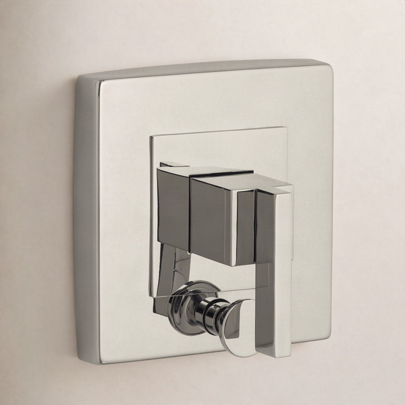 Loure Rite-Temp Valve Trim with Diverter, Nickel poli éclatant