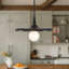 Luminaire suspendu noir 18 po Odette-87802246
