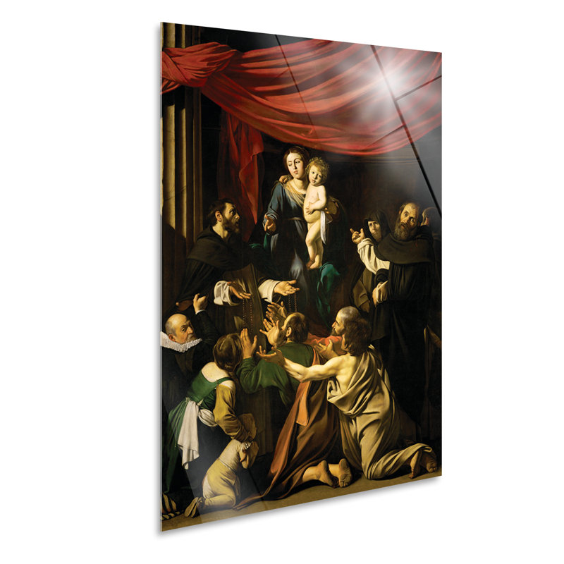 Our Lady Of The Rosary by Caravaggio - No Frame Painting, Plastic/Acrylic, 100cm H x 70cm W