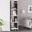 Alice 170cm H x 45cm W x 22.cm D Corner Bookcase Bookshelf Shelving Unit-1120981253