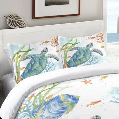 Sealife Serenade Microfiber / Microsuede Pillow Sham