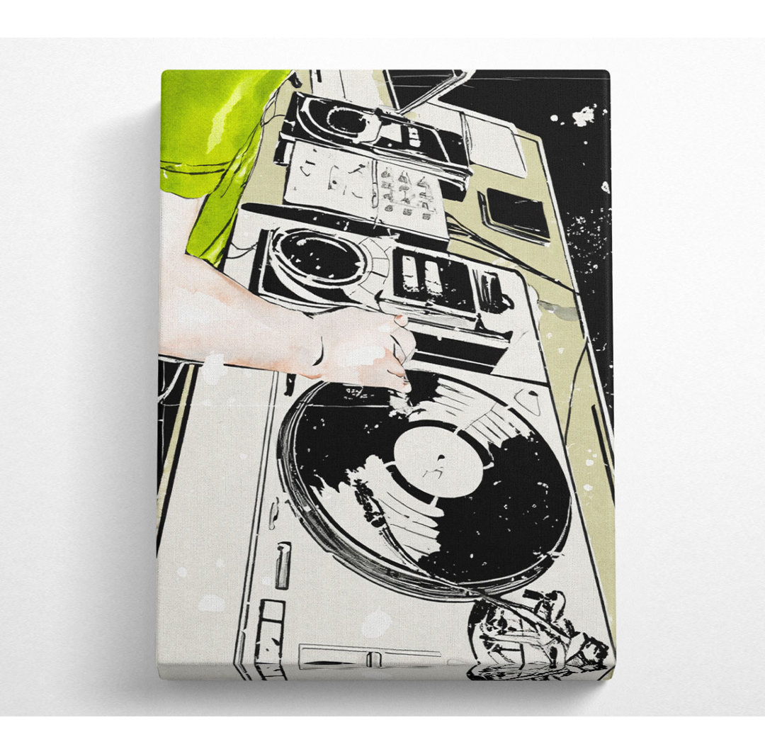 Dj Nights - Wrapped Canvas Kunstdrucke