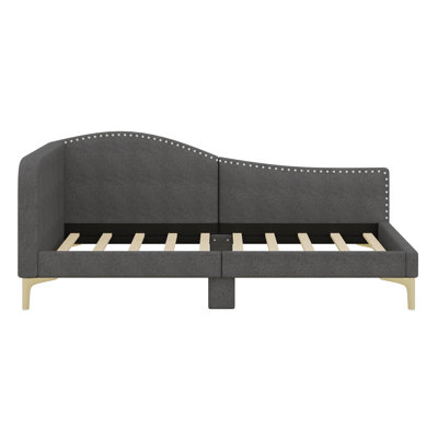 Upholstered Daybed With Headboard And Armrest