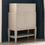 Armoire d'appoint en bois massif gris clair