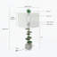 D15 x Lampe de table en agate-tranche de 29,5 po avec base en marbre