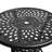 Wadena Round Metal Outdoor Dining Table With Umbrella Hole , 30.7'' in. W 30.7'' in. D
