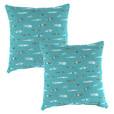 16" x 16" Outdoor Throw Pillow (Set of 2)
