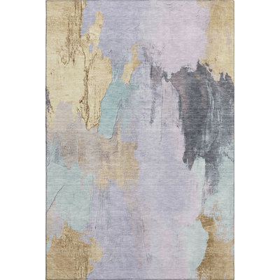 Premium Machine Washable Mouton Abstract Rug
