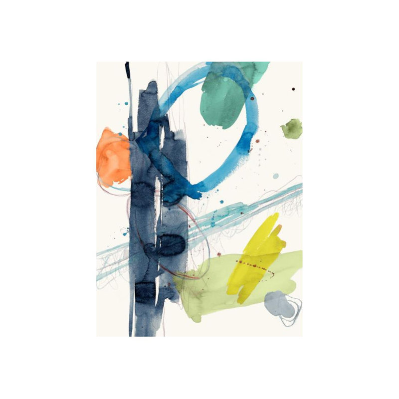 Rhythmical Movement I Painting by Sara Brown, 53" H x 40" W x 1.5" D, Image Brush Gel