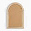 Loora Solid Wood Wavy Hallway Wall Rectangle Mirror - Slatted Fluted Wood Finish