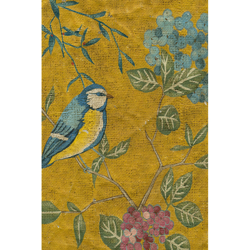 Golden Chinoiserie II - Wrapped Canvas Painting, 122cm H x 81cm W x 3.8cm D