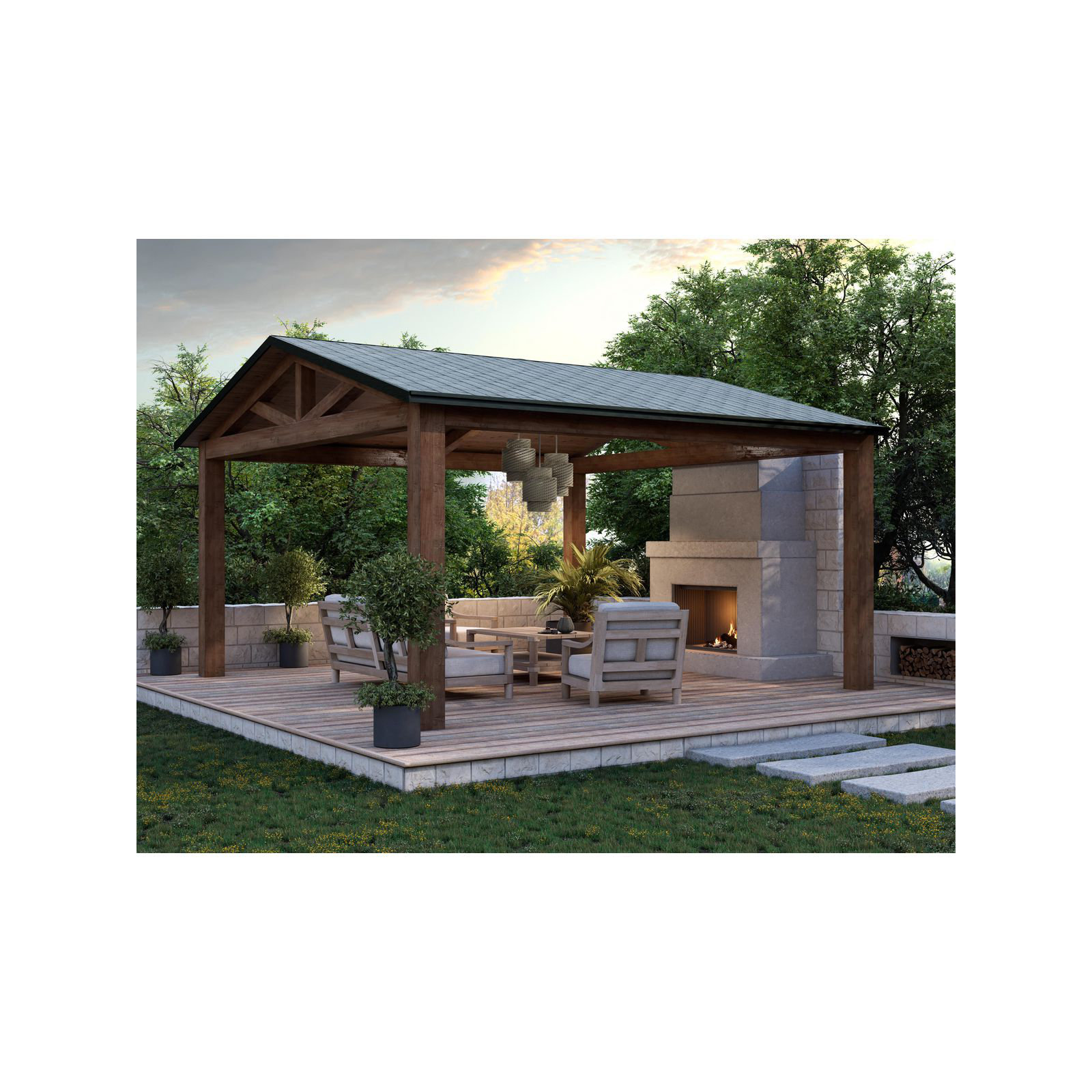 Duval Seeded Outdoor Pendant