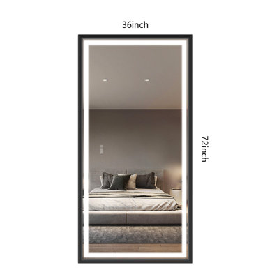 WESTINUS Metal Rectangle LED Wall Mirror | Wayfair