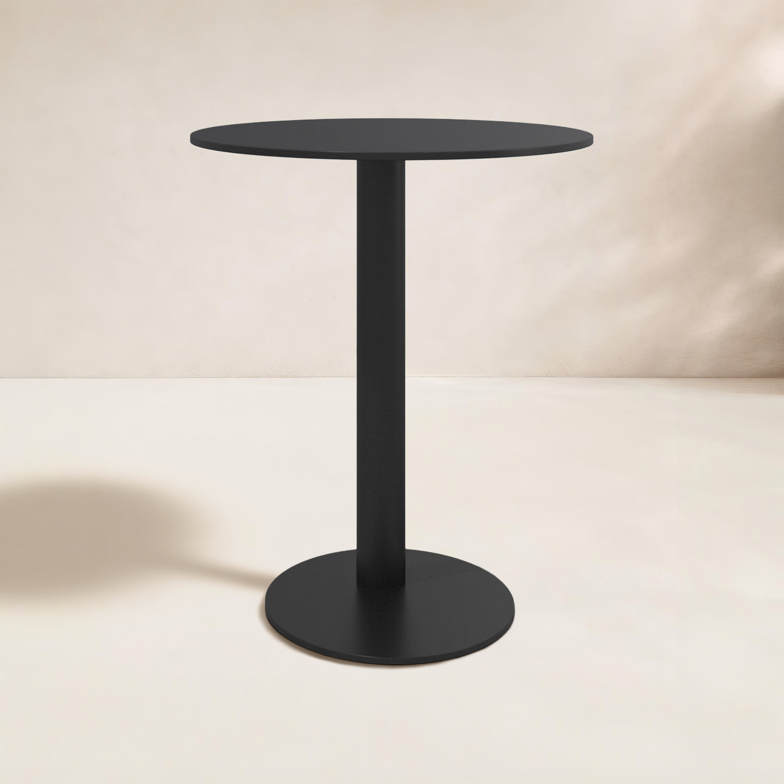 Sunset 20 " Patio Side Table, Black