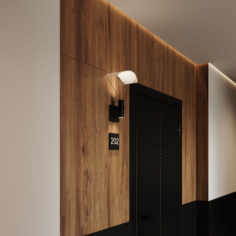 Suspenders Aluminium LED Armed Sconce