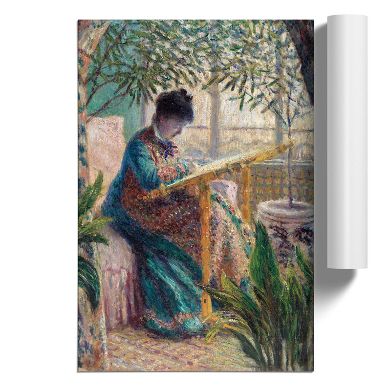 Madame Monet by Claude Monet - No Frame Painting, 59cm H x 42cm W x 0.1cm D