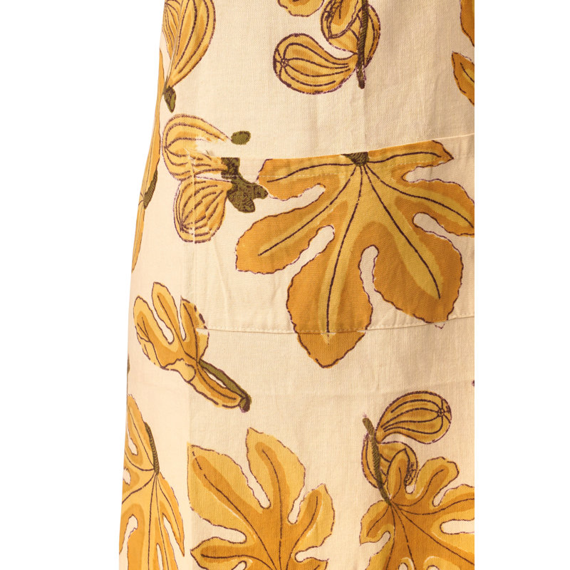 Tablier floral en coton
