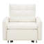 Fauteuil-lit multifonctionnel 3 en 1, long de 203 cm, en chenille, avec rangement et prise de recharge, idéal pour un salon ou un appartement. Design original.