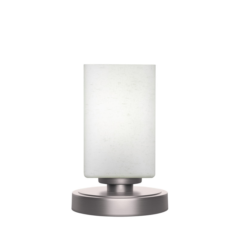 Whitmire Accent Lamp Shown With 4" Square Glass, Colorful, Graphite