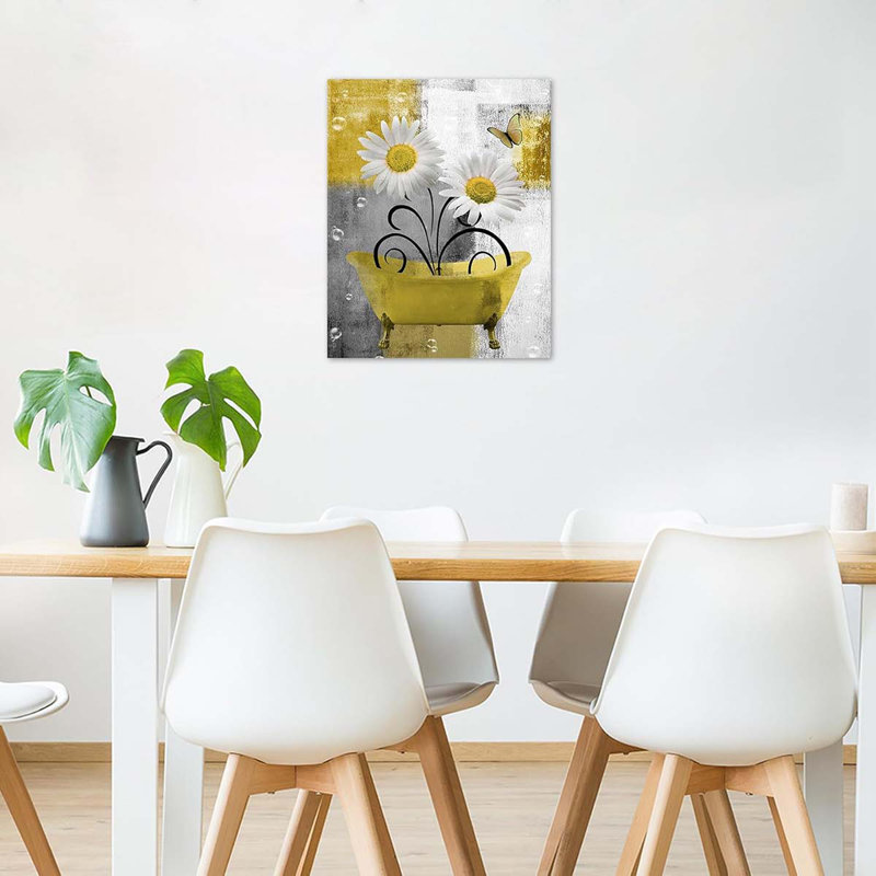 Wrapped Canvas Print, 40 cm H x 30 cm W, Yellow