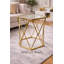 Frese Glass Top Frame End Table