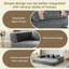 Canapé-lit pliant avec coussins - Fauteuil convertible et matelas de couchage - Canapé-lit en mousse à mémoire de forme pliable pour la vie-151666242