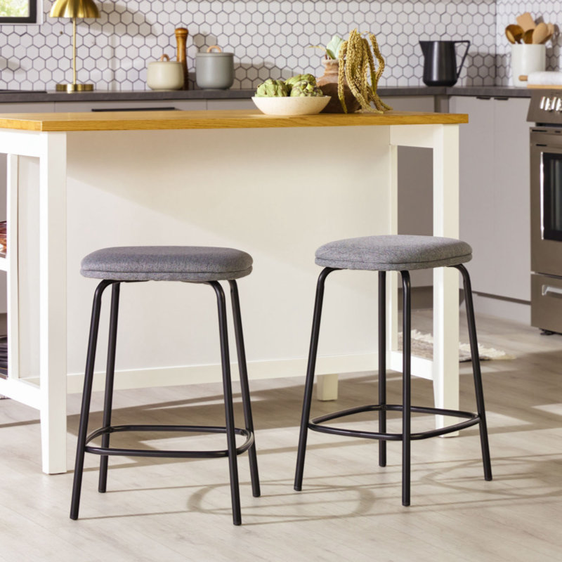 Chaise d'appoint en acier, Gris anthracite