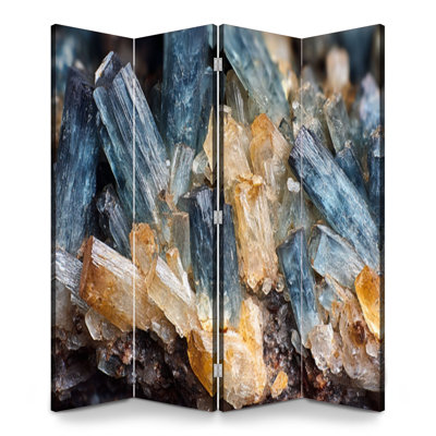 Paravent 4 panneaux à cloison pliable Royal Barite