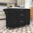Rolling Kitchen Island with Storage Tilt Trash Can Cabinet, Drop Leaf, Pull Out Cabinet and Drawers-729610865