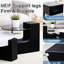 Table basse détachable double, blanc et noir, look tendance, facile à nettoyer, collision, assemblage facile, variété