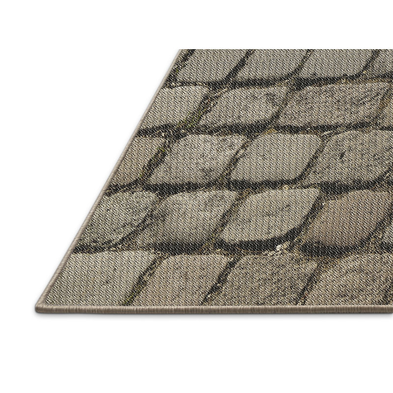 Tapis de zone d’olive à motifs, Rectangle 5 pi x 7 pi