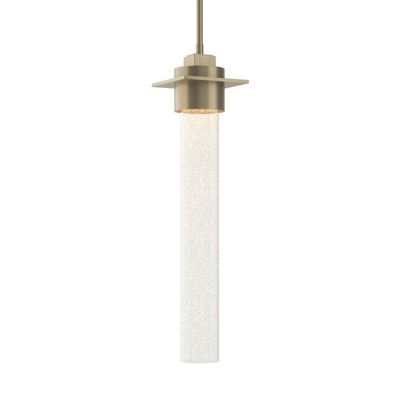 Airis 1-Light Single Cylinder Pendant, 24" - 69", Soft Gold
