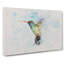 Hummingbird Paint Smudge Watercolour - Wrapped Canvas-56658658