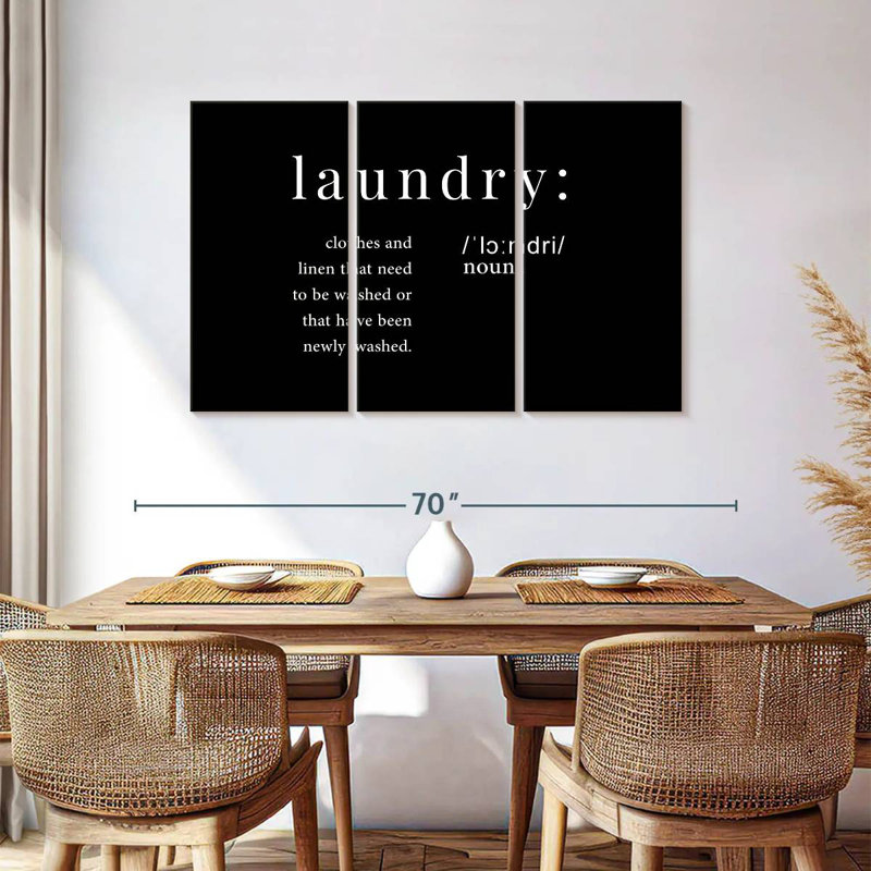 Tergel Laundry Definition, 36" H x 57" W