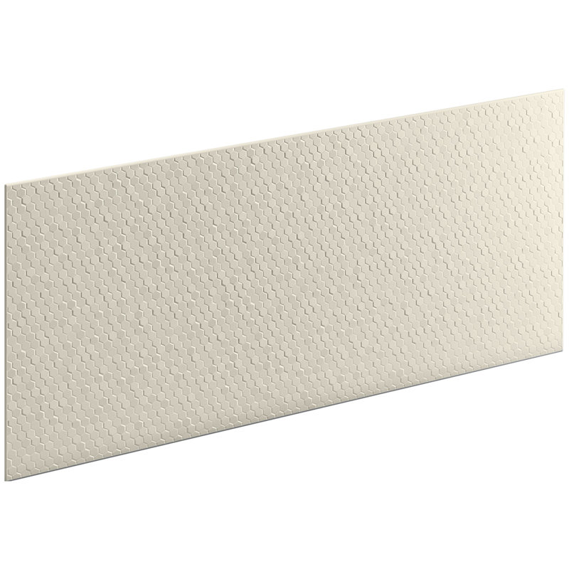 Choreograph 60" x 28" Accent Panel, Hex Texture, Almond