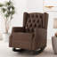 Chaise berçante à oreilles capitonnée-454520975
