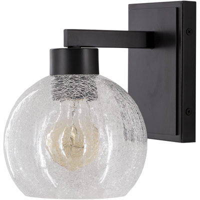 Appliquee à bras noir 1 lumières Bartok