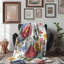 Vibrant Blossom Mosaic - 1 pièce Sherpa Premium-354327926
