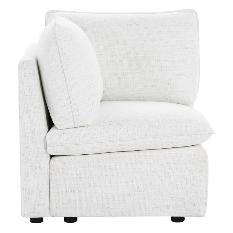 Upholstered Corner, White