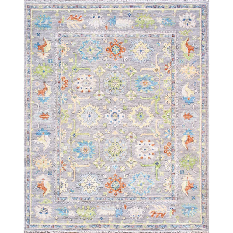 Oriental Area Rug in Gray