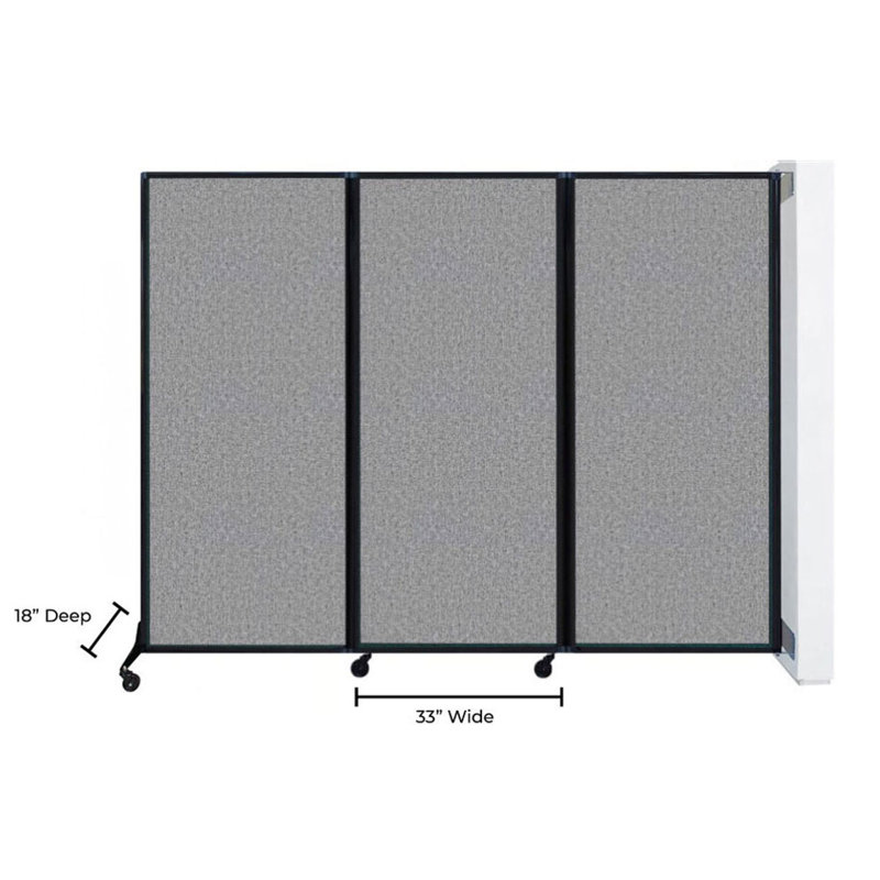 Cloison coulissante Quickwall, Chêne urbain, H 88 po x L 84 po