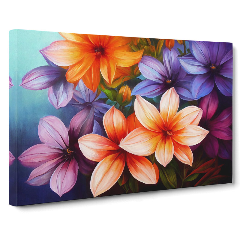 Lovable Flowers - Wrapped Canvas, 35cm H x 50cm W x 3cm D