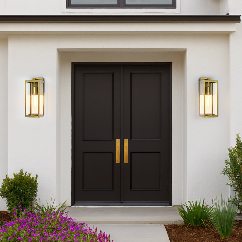 1-light 16-in Outdoor Stainless Steel Wall Sconce
